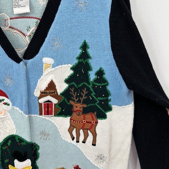 QUACKER FACTORY ugly christmas sweater SMALL - Picture 6 of 9